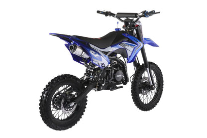 Coolster M-125 full size dirt bike in blue