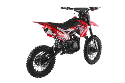 Coolster M-125 full size dirt bike in red