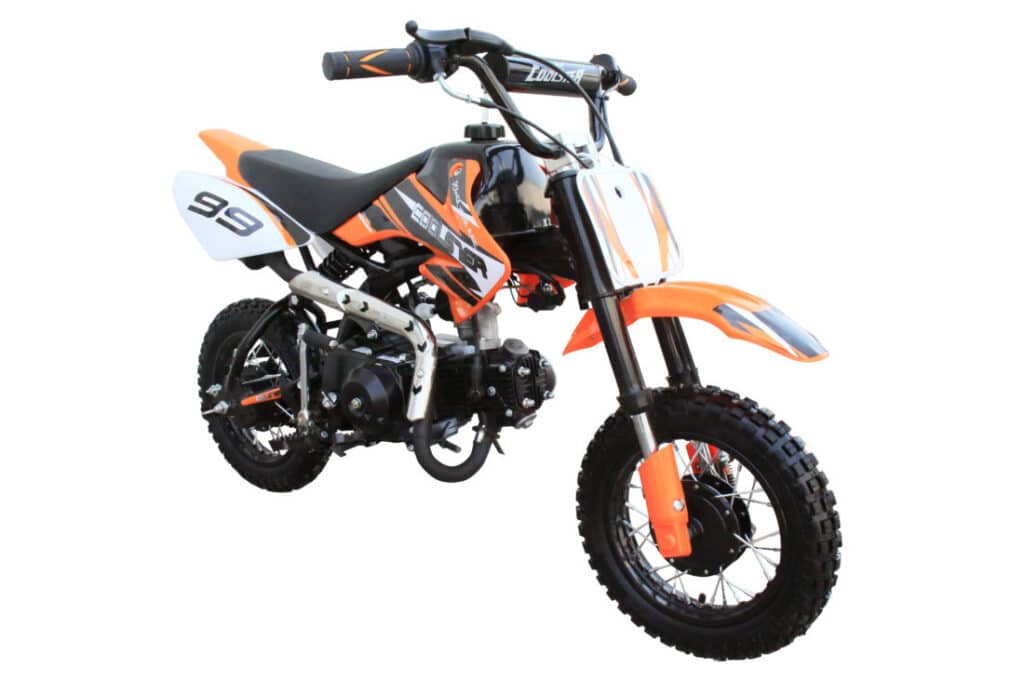 Coolster QG-210 kids dirt bike in orange