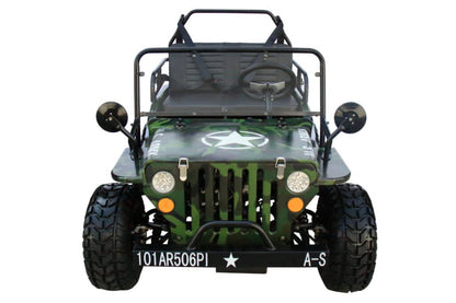 Coolster GK-6125A Willys Style Mini Jeep in Army Green