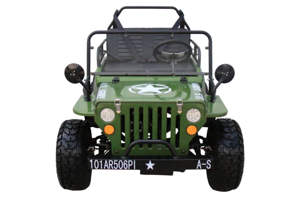 Coolster GK-6125A Willys Style Mini Jeep in Dark Green