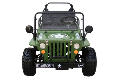 Coolster GK-6125A Willys Style Mini Jeep in Dark Green