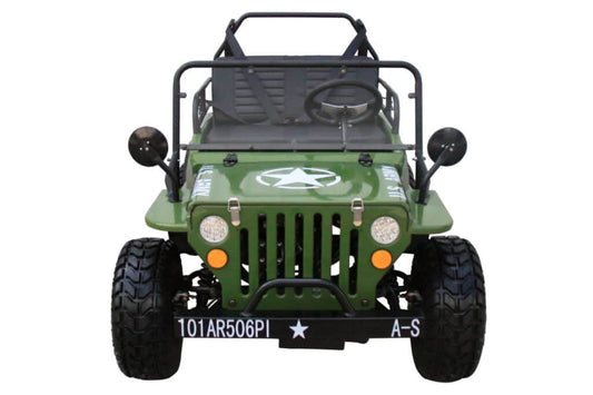 Coolster GK-6125A Willys Style Mini Jeep in Dark Green