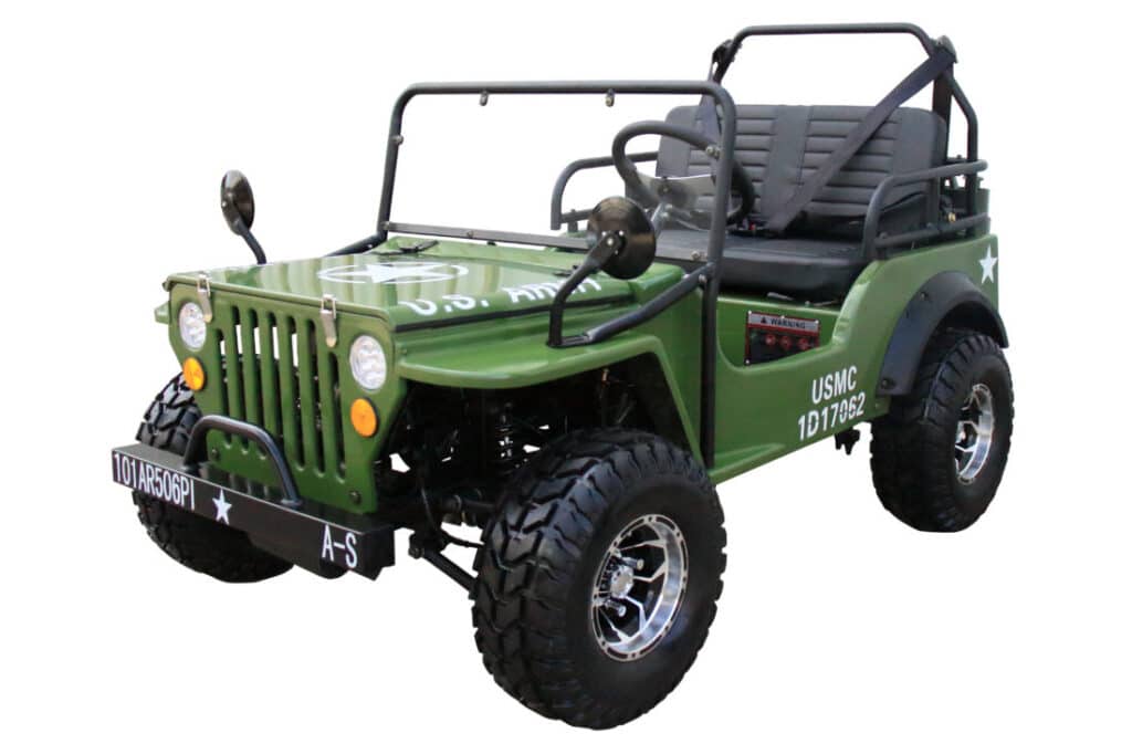 Coolster GK-6125A mini jeep in dark green