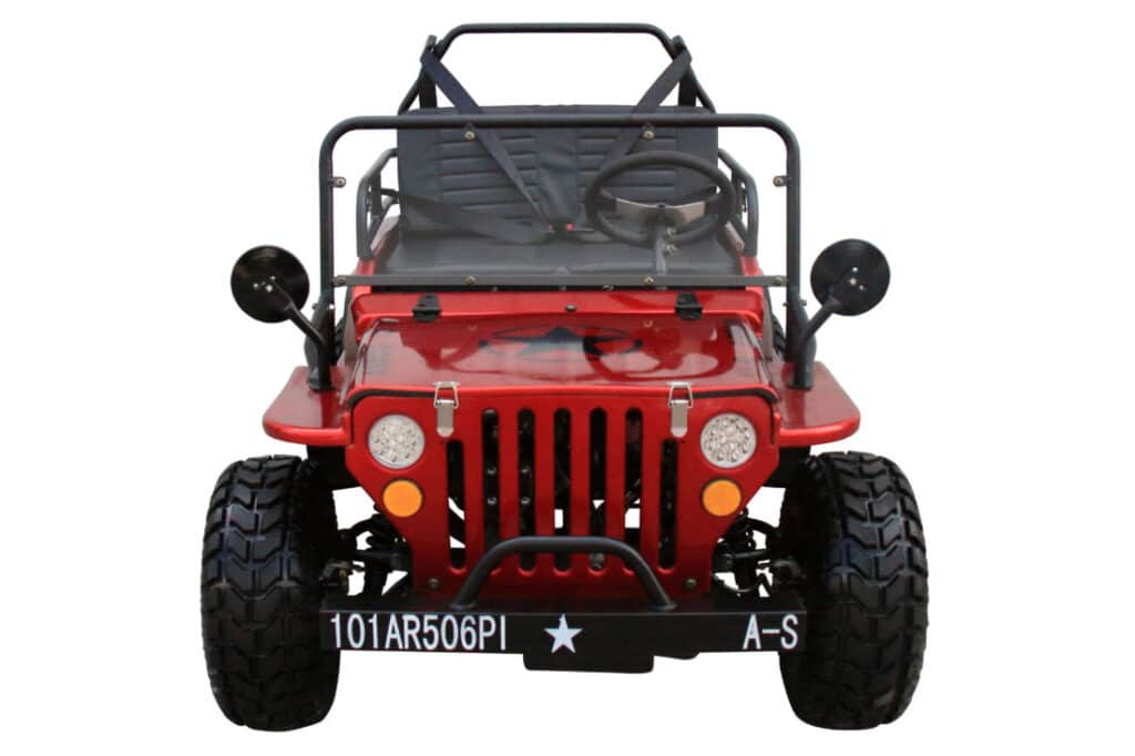 Coolster GK-6125A Willys Style Mini Jeep in Red