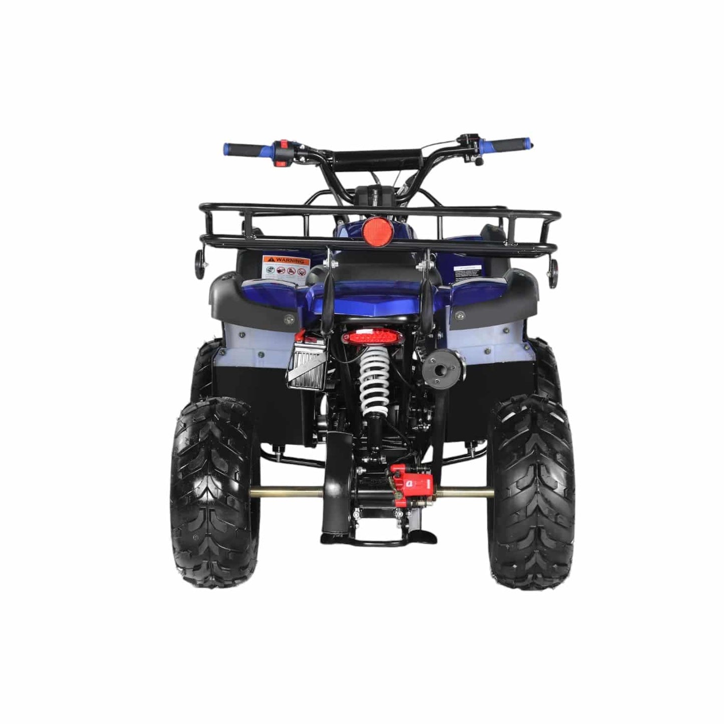 Coolster ATV-3125R junior ATV in blue, rear view