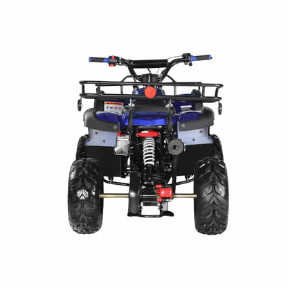 Coolster ATV-3125R junior ATV in blue, rear view